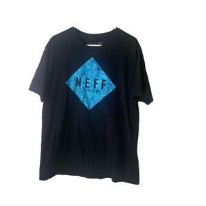 Neff XL Black Graphic Tee Shirt‎
